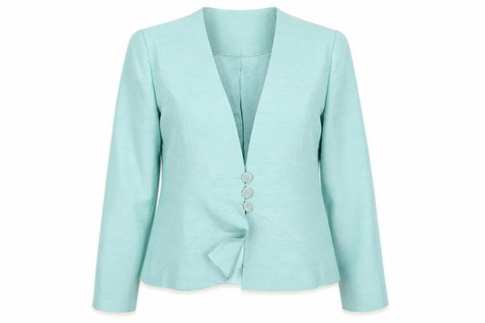 Womens UK Size 12 Jacques Vert Regular Blue Blazer