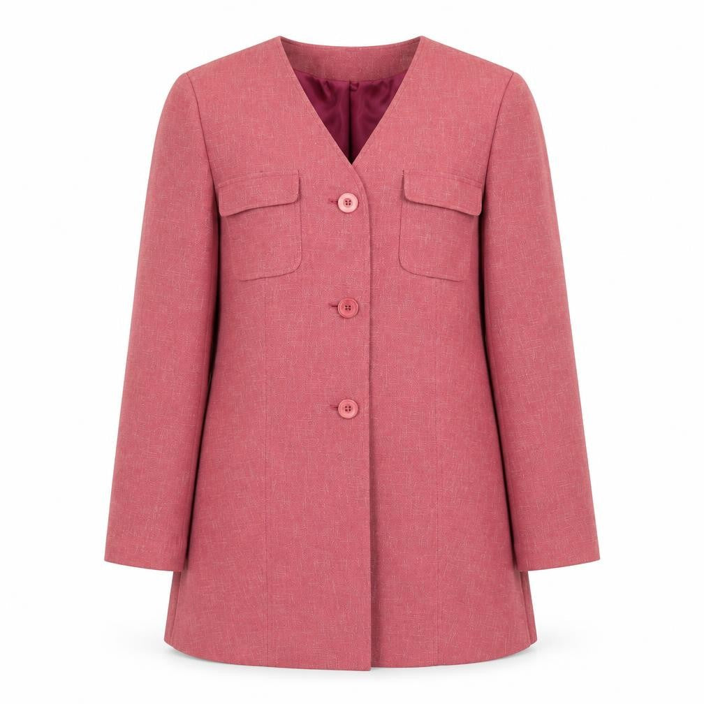 Womens UK Size 10 Viyella Regular Pink Blazer