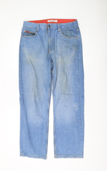 Mens UK Size 34S Pierre Cardin Regular Fit Straight Blue Jeans