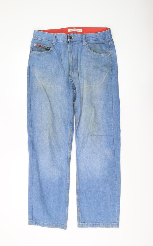 Mens UK Size 34S Pierre Cardin Regular Fit Straight Blue Jeans