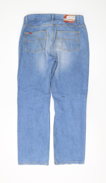 Mens UK Size 34S Pierre Cardin Regular Fit Straight Blue Jeans