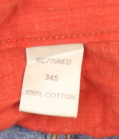 Mens UK Size 34S Pierre Cardin Regular Fit Straight Blue Jeans