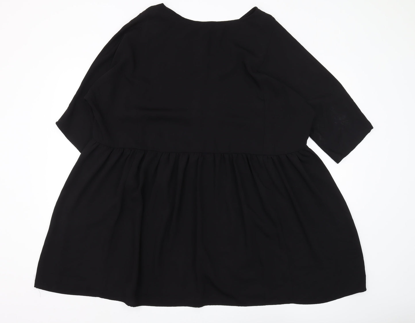 Womens UK Size M Monkl Black Tunic Blouse