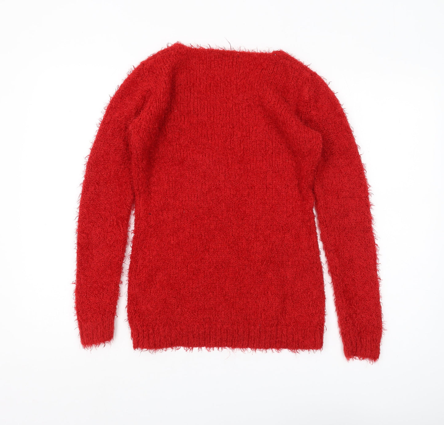 Womens UK Size 10 Brave Soul Red Pullover Jumper