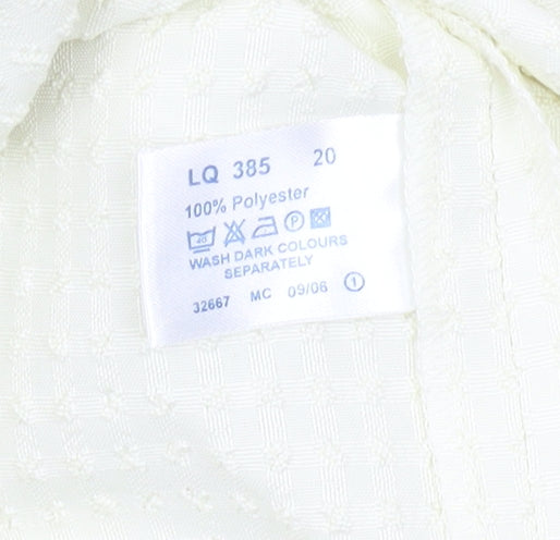 Womens UK Size 18 Classics Ivory Basic Button-Up
