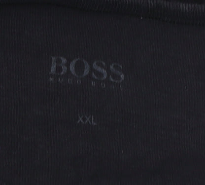 Mens UK Size 2XL Boss Black  T-Shirt