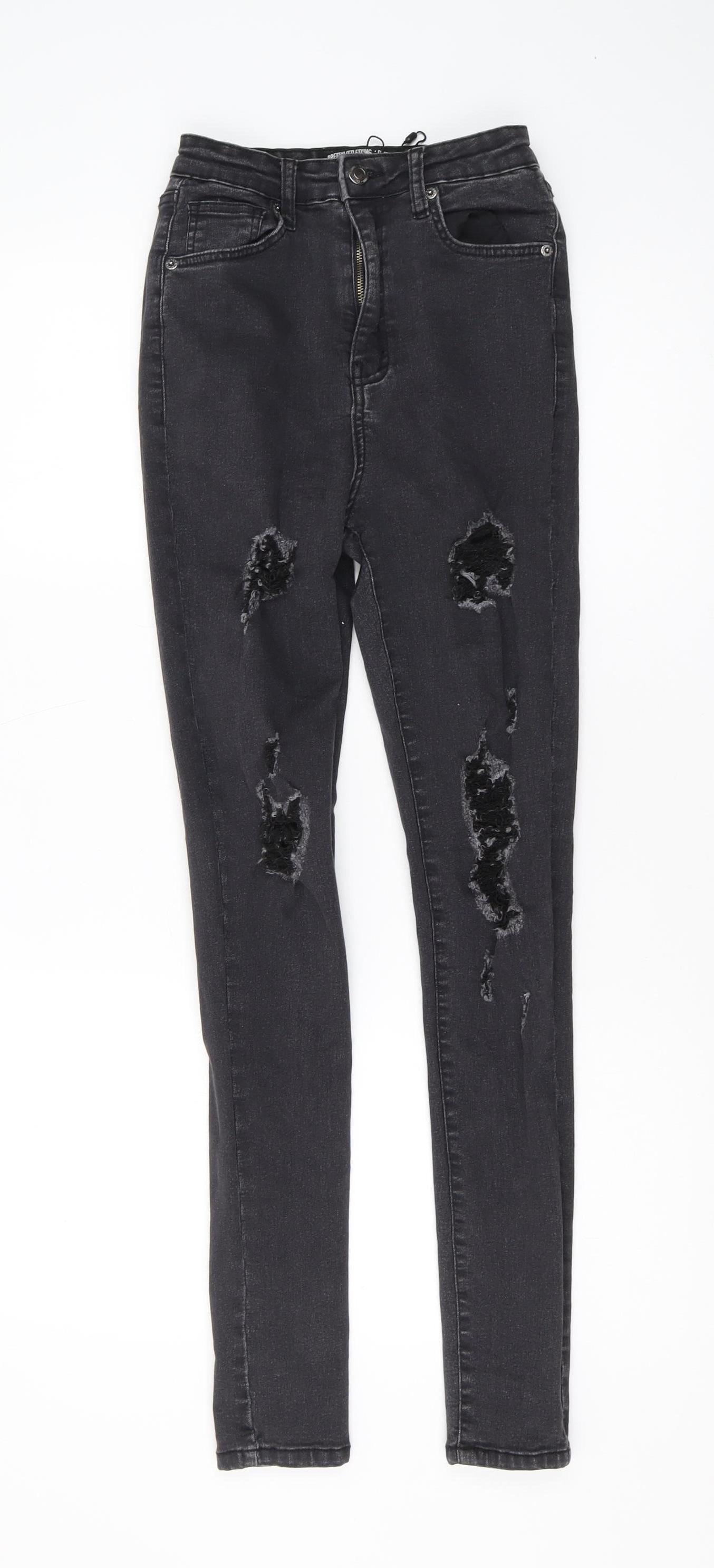 PrettyLittleThing Black Skinny Jeans Women Size 6