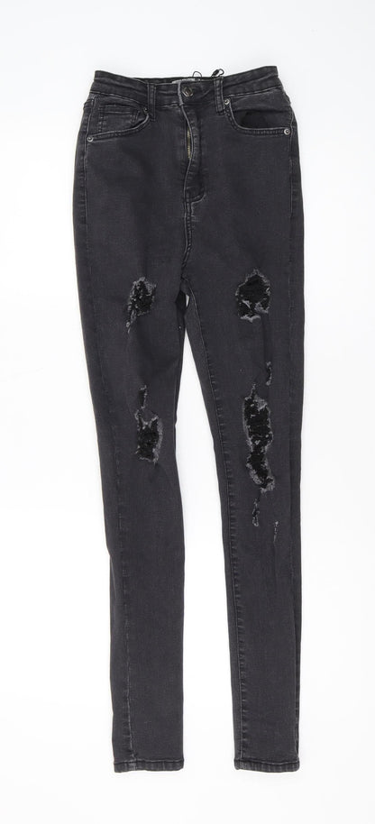 PrettyLittleThing Black Skinny Jeans Women Size 6