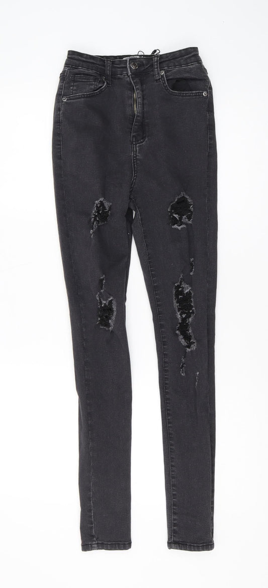 PrettyLittleThing Black Skinny Jeans Women Size 6