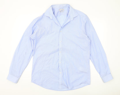 Debenhams Men's Blue Slim Fit Long Sleeve Shirt