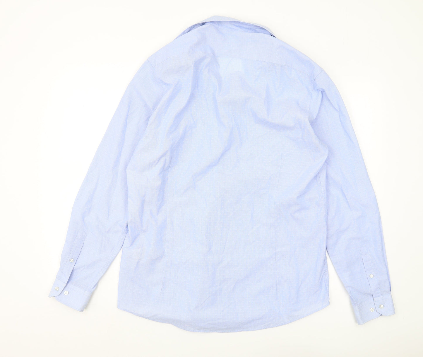 Debenhams Men's Blue Slim Fit Long Sleeve Shirt