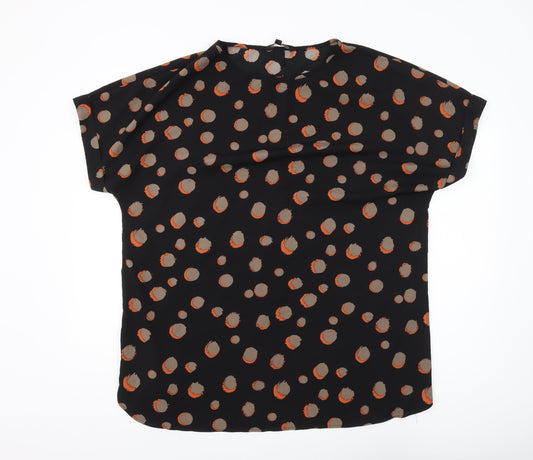 Capsule Women's Black Polka Dot Blouse - Size 18