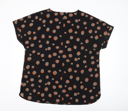 Capsule Women's Black Polka Dot Blouse - Size 18