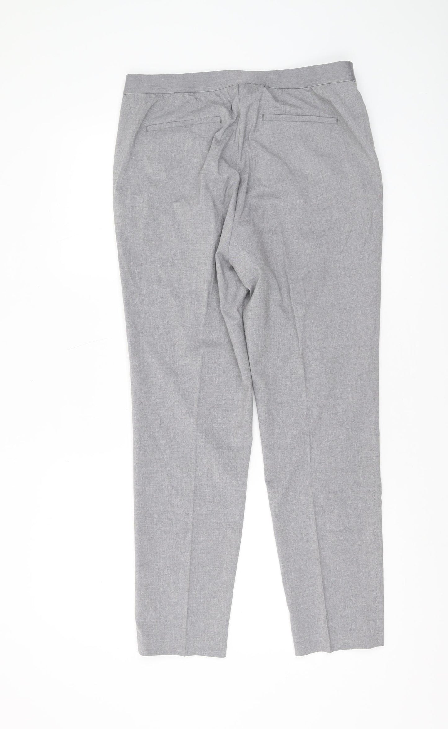 Womens UK Size L Uniqlo Regular Fit  Grey Trousers