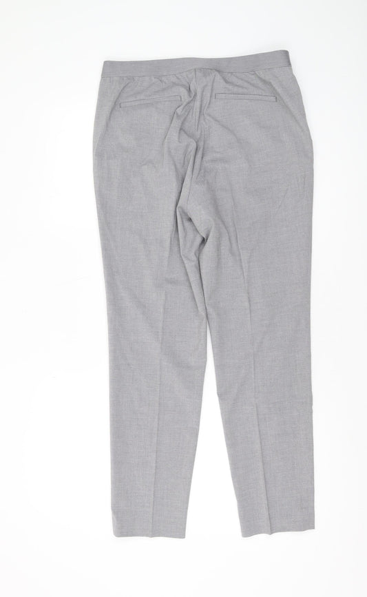Womens UK Size L Uniqlo Regular Fit  Grey Trousers