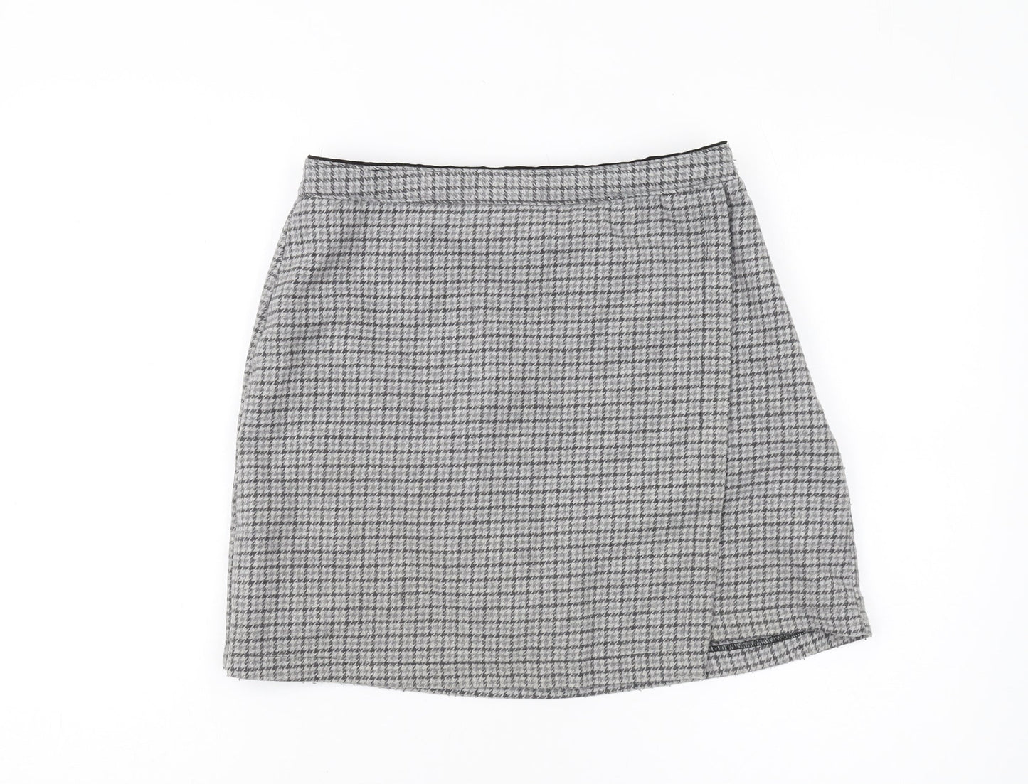 Abercrombie & Fitch Women's Grey Check Pencil Skirt M