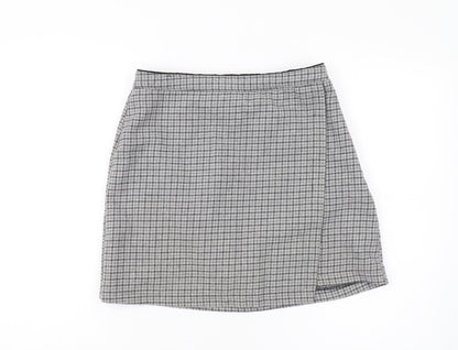 Abercrombie & Fitch Women's Grey Check Pencil Skirt M