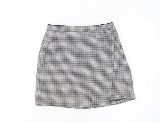 Abercrombie & Fitch Women's Grey Check Pencil Skirt M