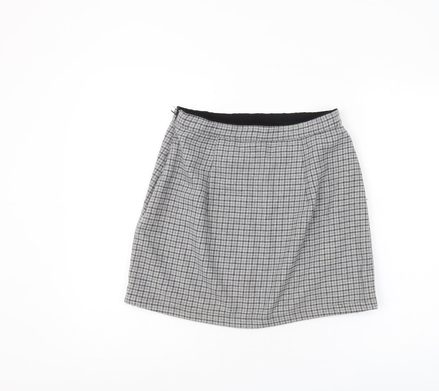 Abercrombie & Fitch Women's Grey Check Pencil Skirt M