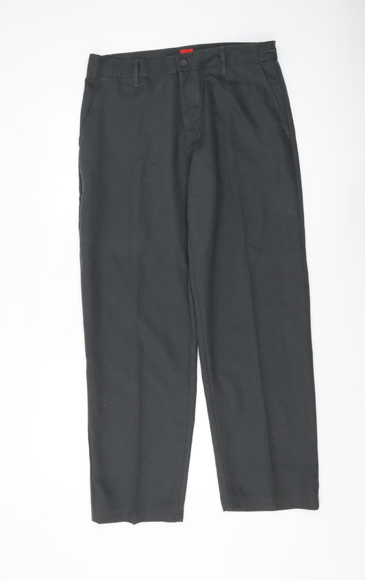 Slazenger Men's Black Polyester Trousers Size 34