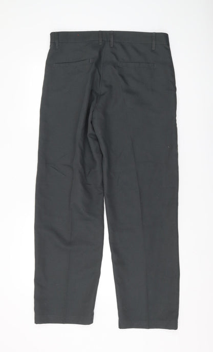 Slazenger Men's Black Polyester Trousers Size 34