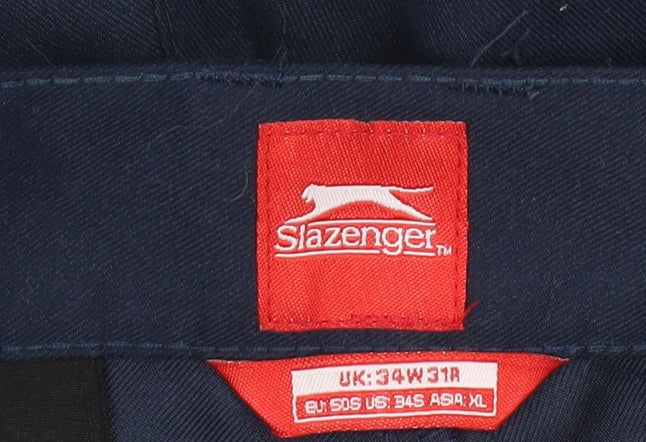 Slazenger Men's Blue Dress Pants XL Business Trousers