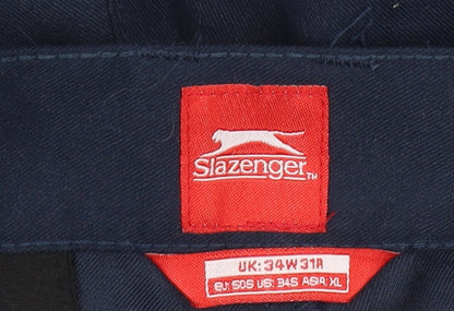 Slazenger Men's Blue Dress Pants XL Business Trousers
