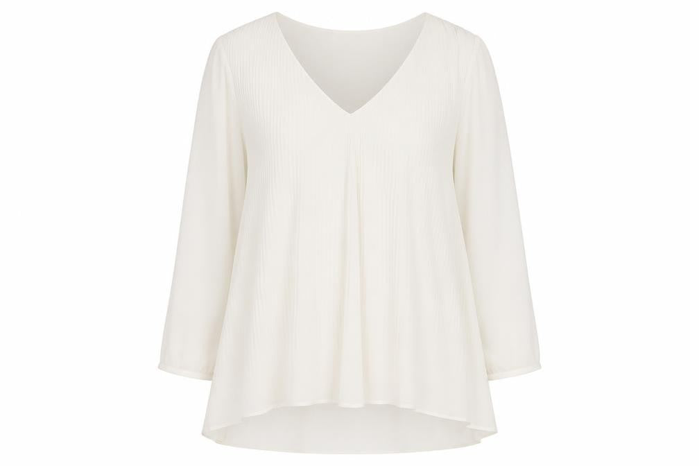Phase Eight Women Ivory Long Sleeve Blouse Size 8