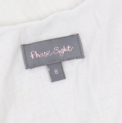 Phase Eight Women Ivory Long Sleeve Blouse Size 8