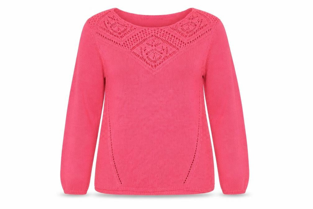Womens UK Size 12 Kaleidoscope Pink Pullover Jumper