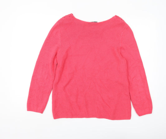 Kaleidoscope Women's Pink Pullover Jumper Size 12