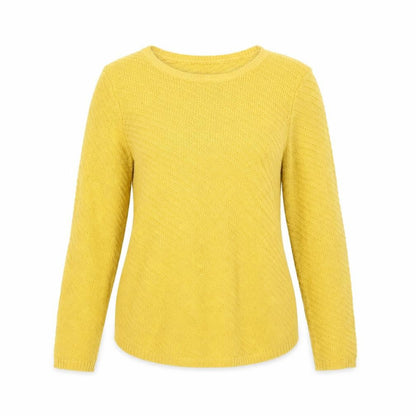 Womens UK Size 12 M&Co Yellow Pullover Jumper