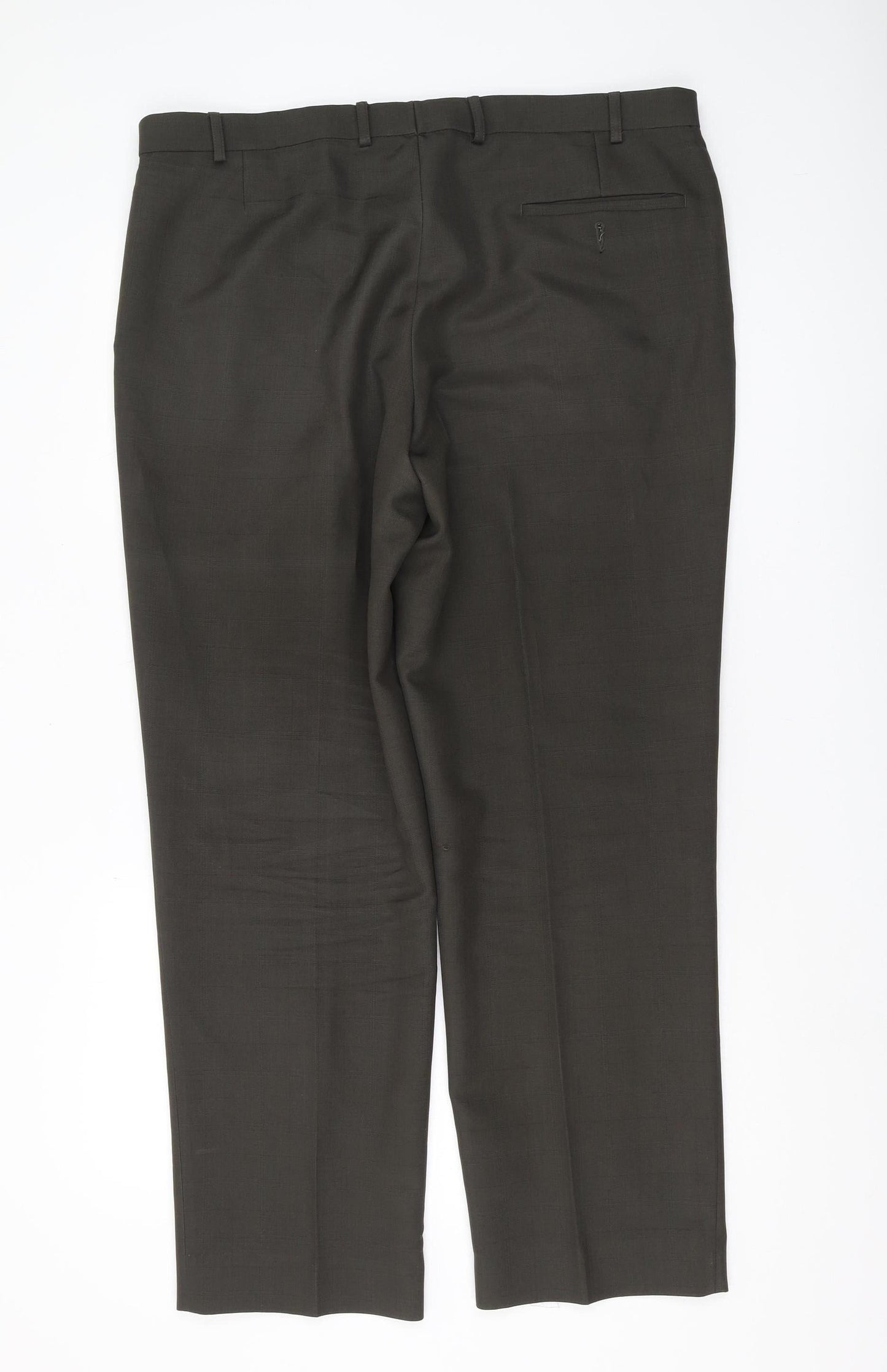 Marks and Spencer Men's Green Dress Pants 38in L Regular