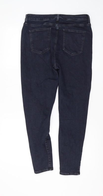 Womens UK Size L ASOS DESIGN Regular Fit Skinny Blue Jeans