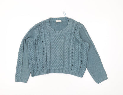 Womens UK Size 14 Marks and Spencer Blue Pullover Jumper