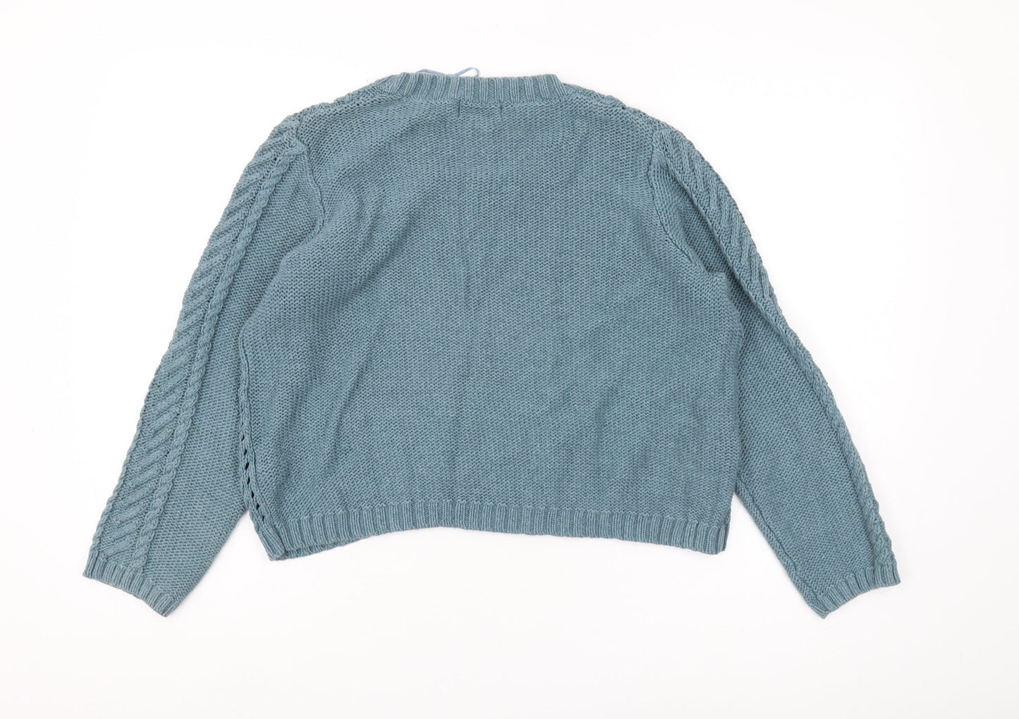 Womens UK Size 14 Marks and Spencer Blue Pullover Jumper