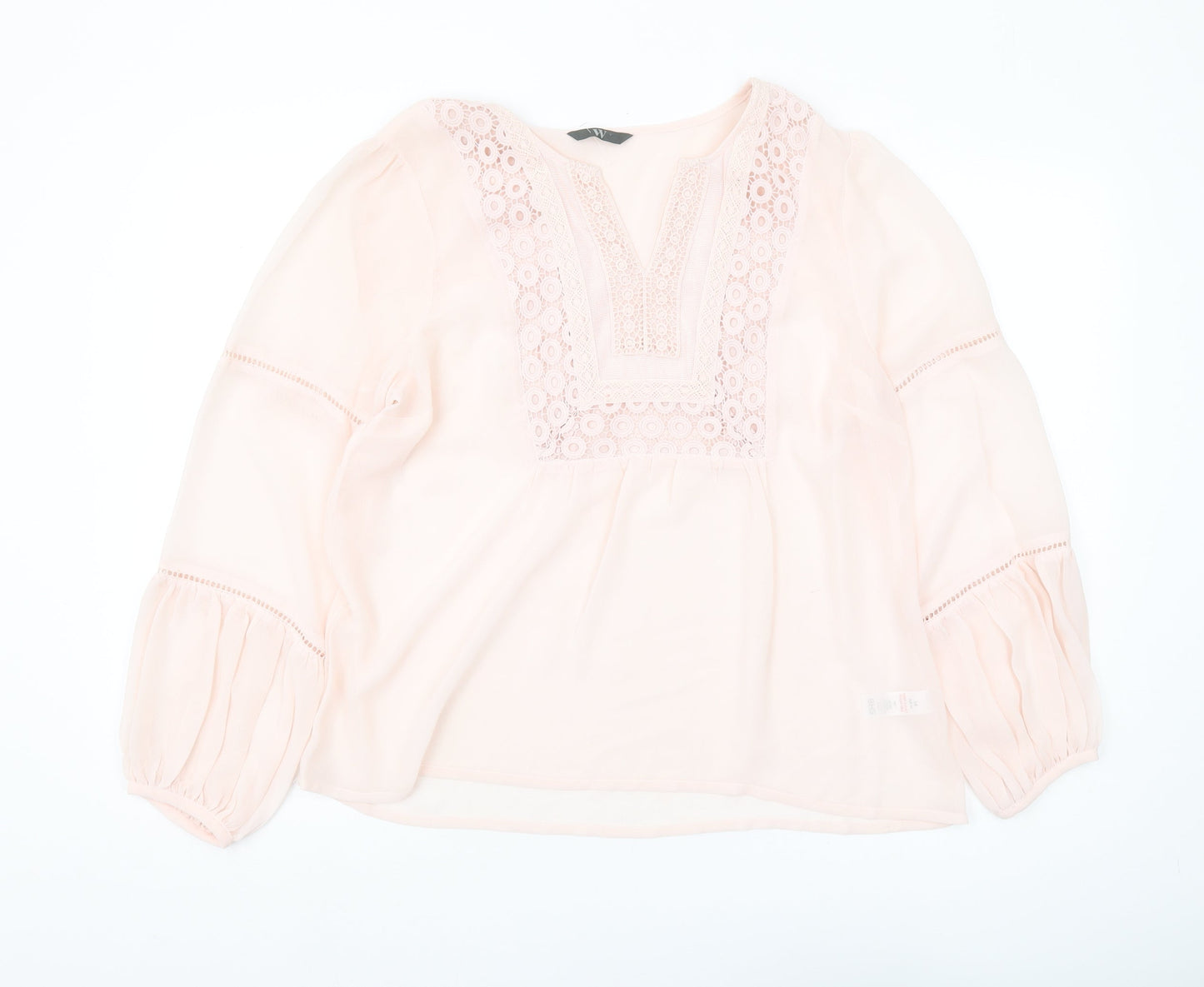 Womens UK Size 16 BHS Pink Tunic Blouse