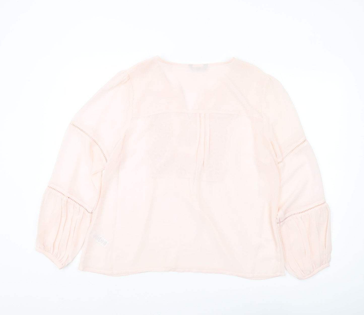 Womens UK Size 16 BHS Pink Tunic Blouse