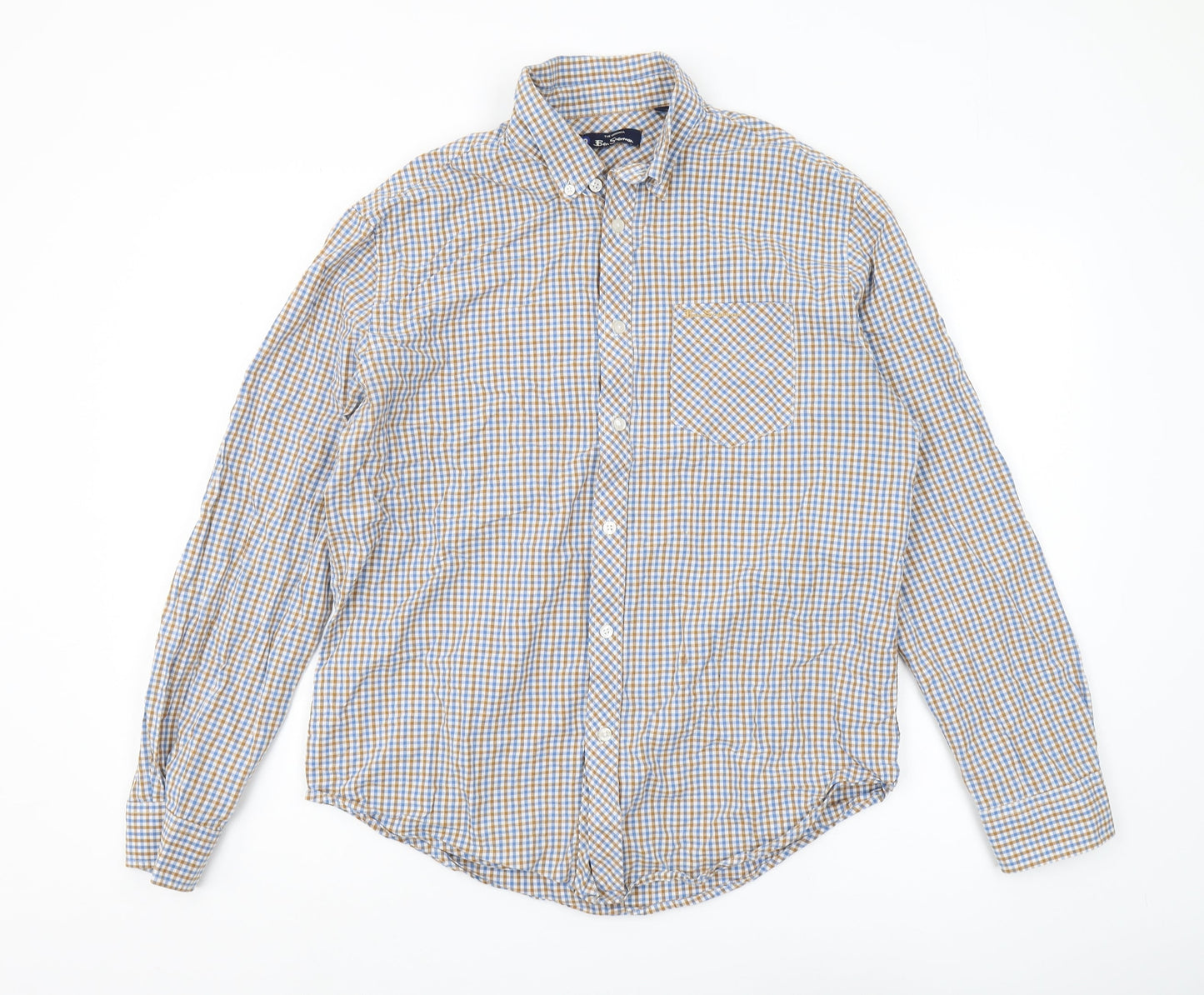 Ben Sherman Men's Check Shirt L Collared Multicoloured