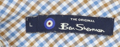 Ben Sherman Men's Check Shirt L Collared Multicoloured