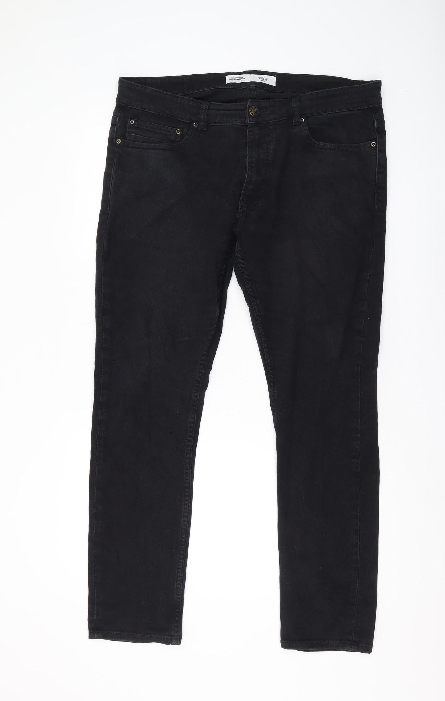 Burton Menswear Men's Black Skinny Jeans Size 38