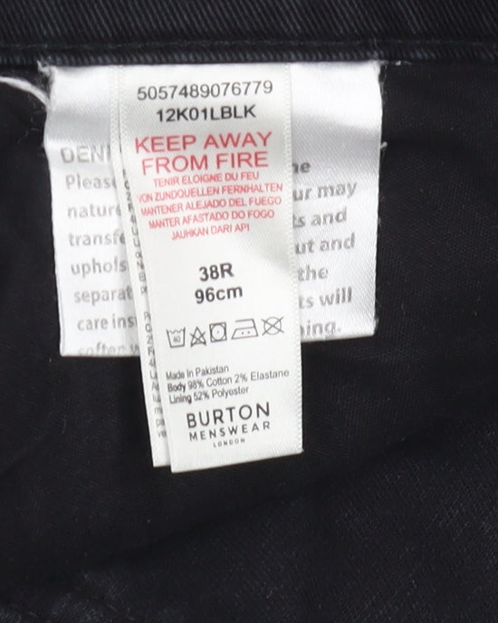 Burton Menswear Men's Black Skinny Jeans Size 38