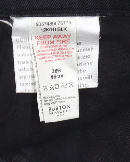 Burton Menswear Men's Black Skinny Jeans Size 38