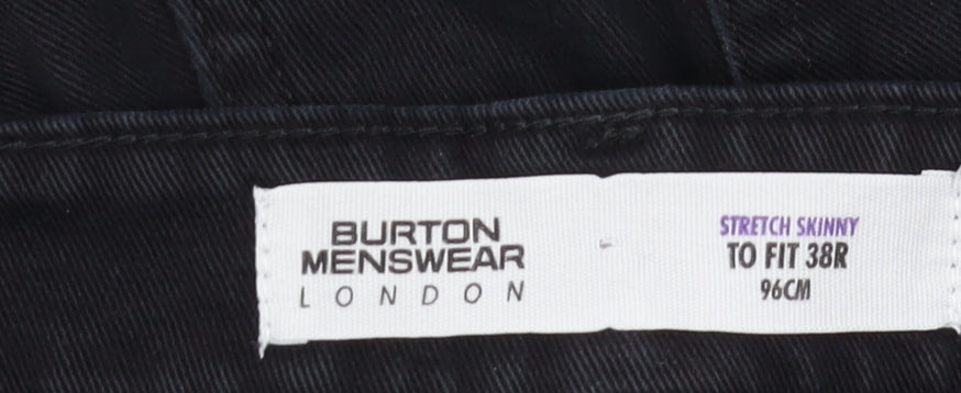 Burton Menswear Men's Black Skinny Jeans Size 38