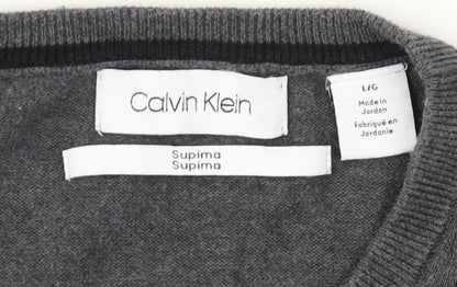 Calvin Klein Men's Grey L Pullover Jumper