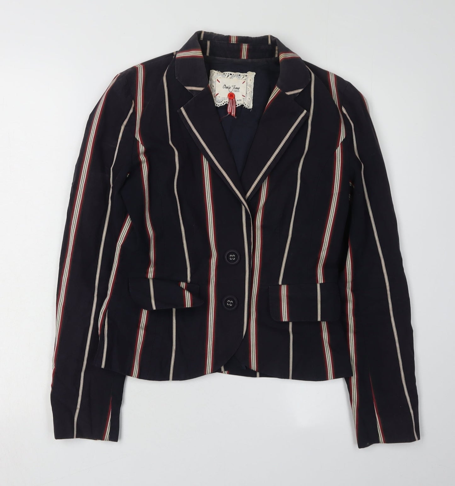 Oasis Women’s Multicoloured Striped Blazer Size 8