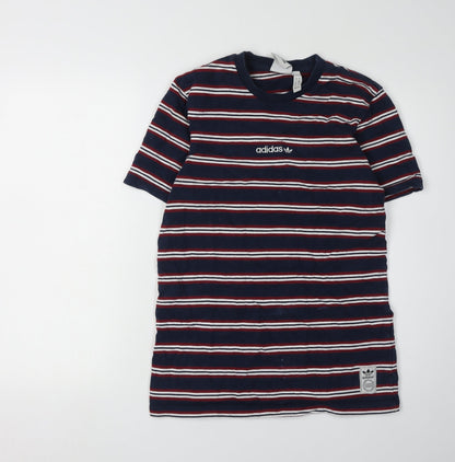 Adidas Men's Multicoloured Striped T-Shirt S