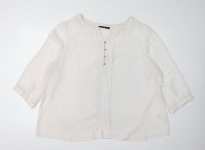 Womens UK Size 24 David Emanuel Ivory  Blouse