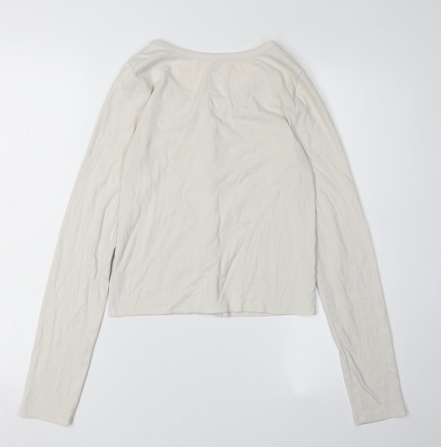 Gap Girls White Button-Up Top, Size 16-18, Lightweight, Casual