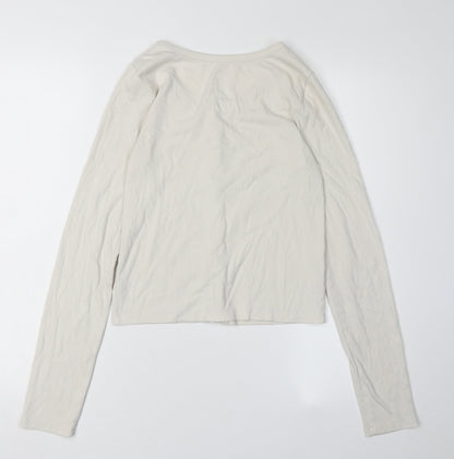 Gap Girls White Button-Up Top, Size 16-18, Lightweight, Casual